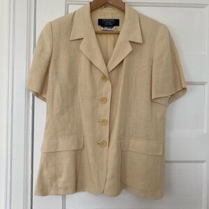 Max Mara Weekend for Holt Renfrew vintage linen blazer